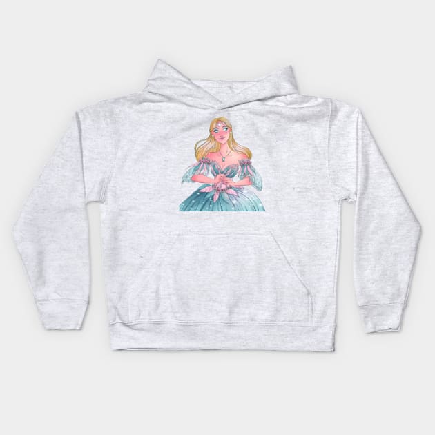 Barbie Swan Lake Kids Hoodie by Sara no.style.illustrator